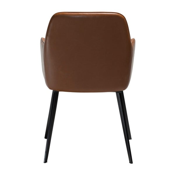 Rjav stol iz usnja DAN-FORM Denmark Embrace Vintage-image-4