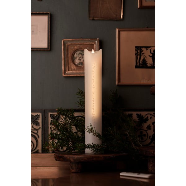 LED adventna sveča Sirius Sara Gold, 29 cm