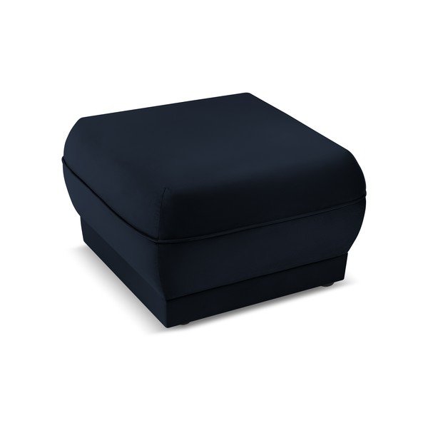 Temno moder žameten tabure Lando – Micadoni Home-image-3
