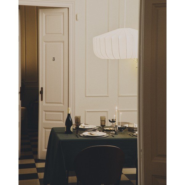 Bela stropna svetilka s tekstilnim senčilom ø 76 cm Somar – Kave Home-image-3