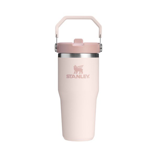 Svetlo rožnata termovka iz nerjavečega jekla 410 ml IceFlow™ Flip Straw 2.0 Tumbler Rose Quartz – Stanley
