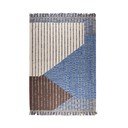 Modra/rjava bombažna preproga 160x230 cm Hampton – Dutchbone