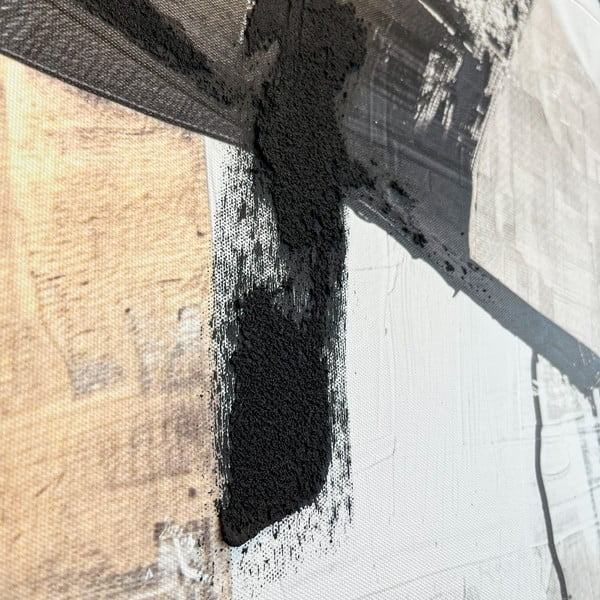 Slika z ročno naslikanimi elementi 70x100 cm Ash – Styler-image-4