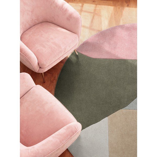 Ročno tkana volnena okrogla preproga ø 200 cm Westminster Curzon – Ted Baker-image-3