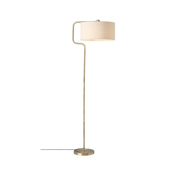 Kremno bela/medeninasta tekstilna stoječa svetilka (višina 160 cm) Josho – Ellos Home-image-3