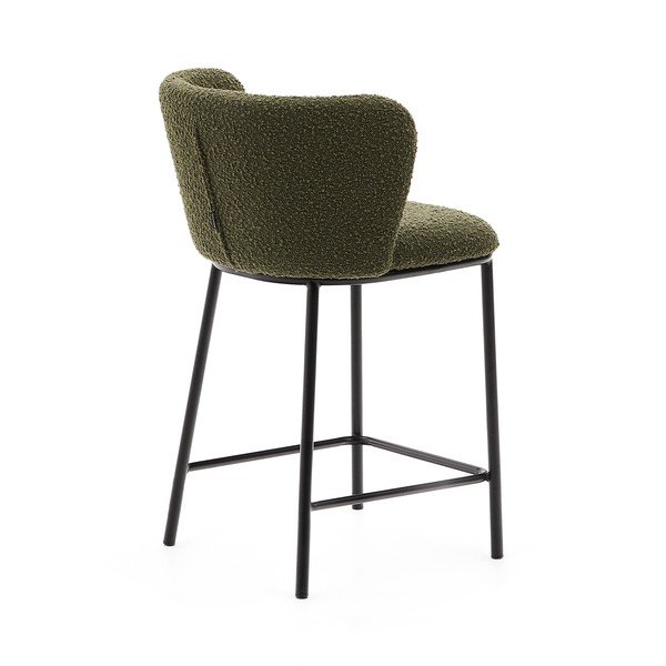 Zelen barski stol (višina sedeža 65 cm) Ciselia – Kave Home-image-4