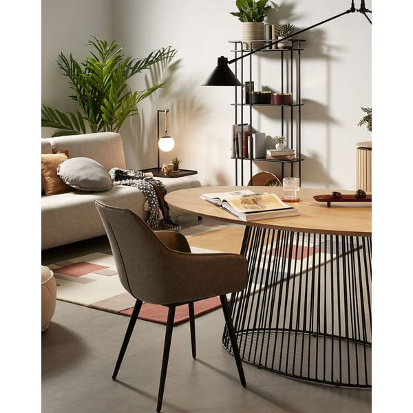 Jedilna miza s ploščo iz mangovega lesa Kave Home, 200 x 110 cm-image-3