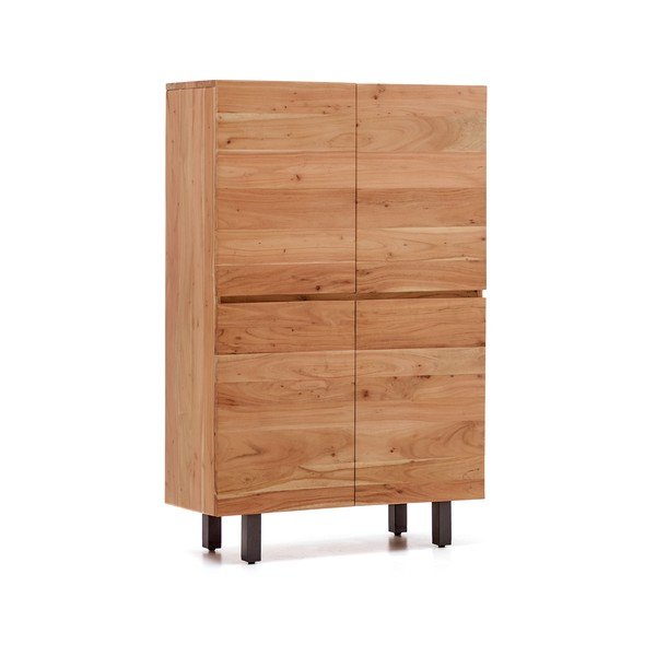 Komoda iz masivne akacije v naravni barvi 100x155x40,5 cm Uxue – Kave Home-image-2