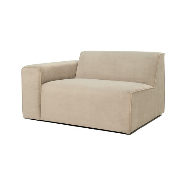 Bež končni modul kavča Scandic Sting, 124 cm, levi kot-image-2