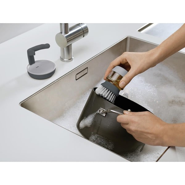 Siva ščetka z dozirnikom in stojalom Joseph Joseph Joseph Palm Scrub-image-3