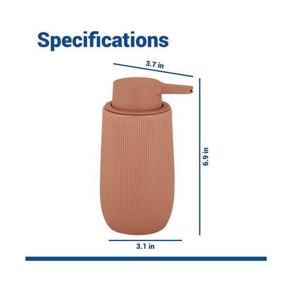 Rjav plastičen dozirnik za milo 400 ml Fablo – Wenko-image-4