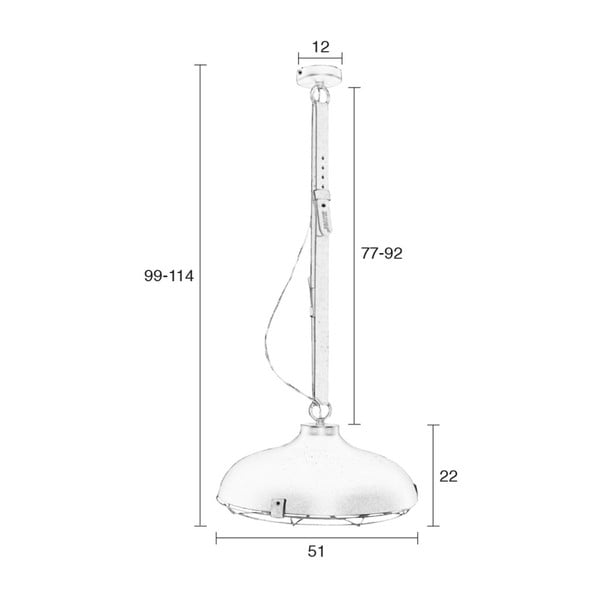 Temno siva viseča svetilka Zuiver Dek, ⌀ 51 cm-image-2