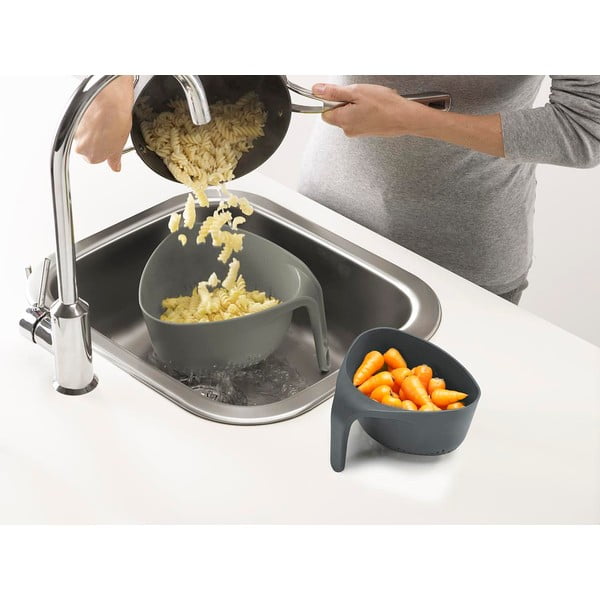 Set sivih cedil Joseph Joseph Colanders-image-3