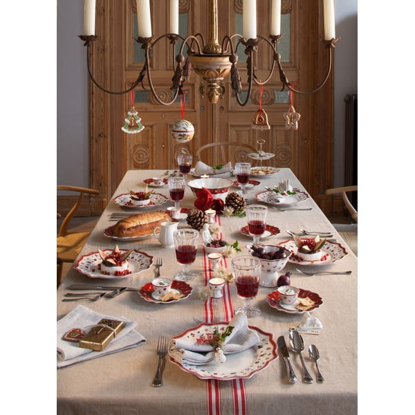 Belo-rdeča porcelanasta božična skleda Toy´s Delight Villeroy&Boch, ø 19 cm-image-1