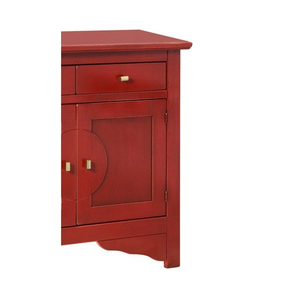 Rdeča kredenca Evergreen House Credenza-image-4