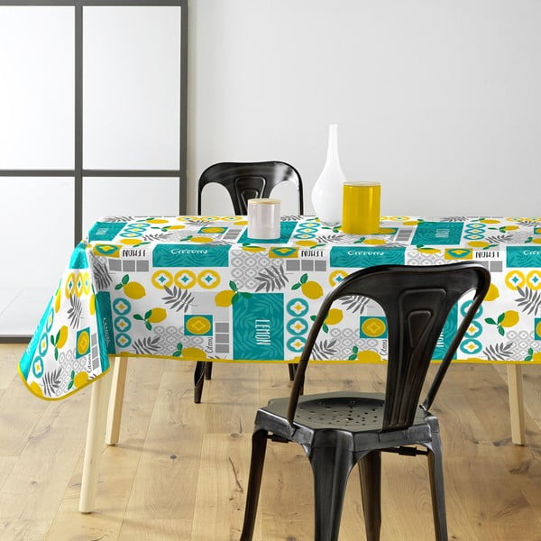 Povoščen namizni prt iz PVC-ja 140x240 cm Citronnade – douceur d'intérieur