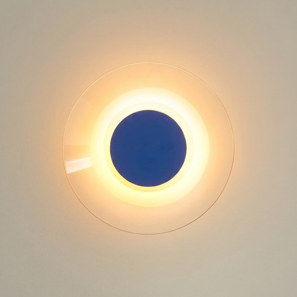 Temno modra LED stenska svetilka 
iz akrilnega stekla
 ø 28 cm ASTRO – Thoro-image-3