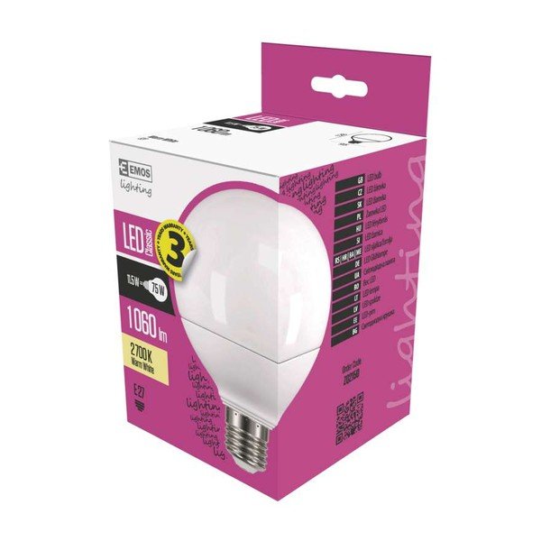 LED žarnica EMOS Classic Globe Warm White, 11,5W E27-image-1
