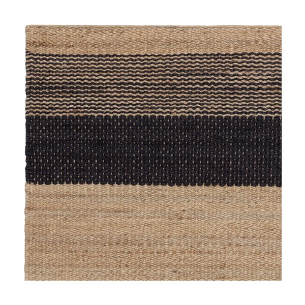 Črna/bež obojestranska ročno tkana preproga iz jute 120x170 cm Cedar – Asiatic Carpets-image-3