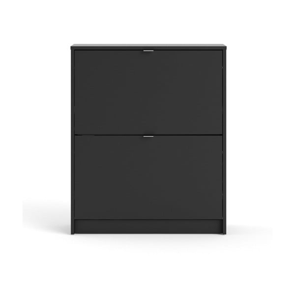 Črna preklopna omarica za čevlje Shoes – Tvilum-image-2