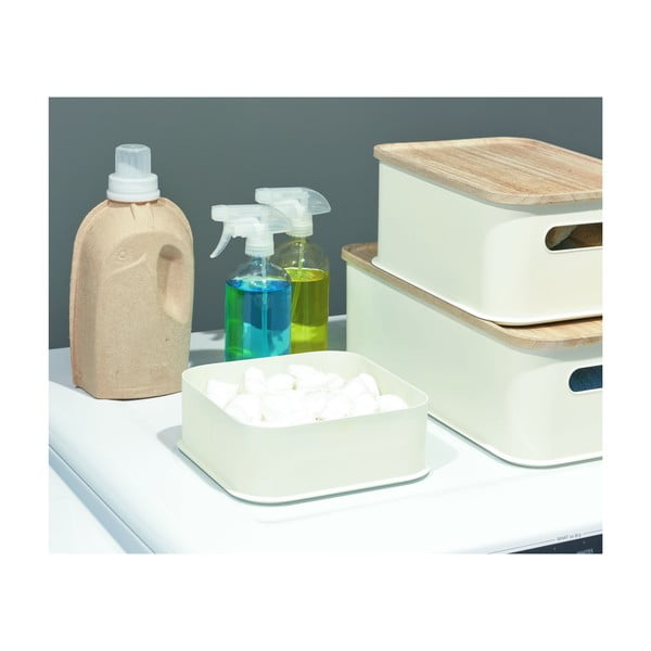 Bela škatla za shranjevanje iDesign Eco, 21,3 x 21,3 cm-image-2