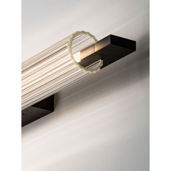 Mat črna aluminijasta LED zatemnitvena stenska svetilka Glovia – Nova Luce-image-3
