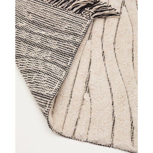 Bež kopalniška preproga 50x70 cm Crilda – Kave Home-image-2