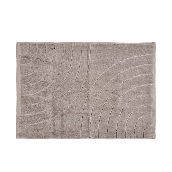 Sivo-bež frotirna bombažna brisača 50x70 cm Time – Zone-image-1