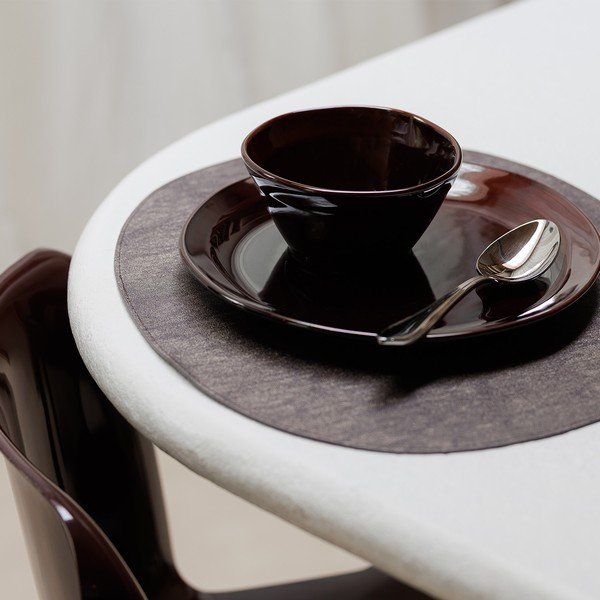 Bordo rdeč krožnik iz kamenine ø 27,5 cm Manon – S|P Collection-image-1