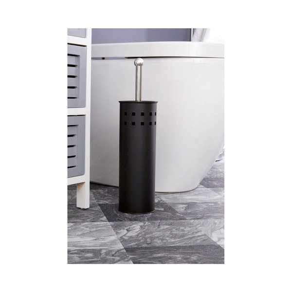 Mat črna kovinska WC ščetka Indy – Premier Housewares-image-1