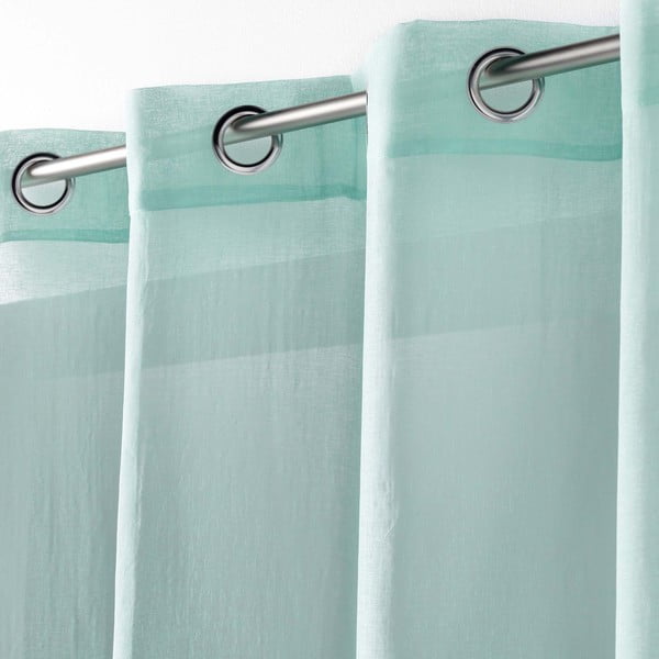 Mentolno zelena prosojna zavesa 140x280 cm Telma – douceur d'intérieur-image-1