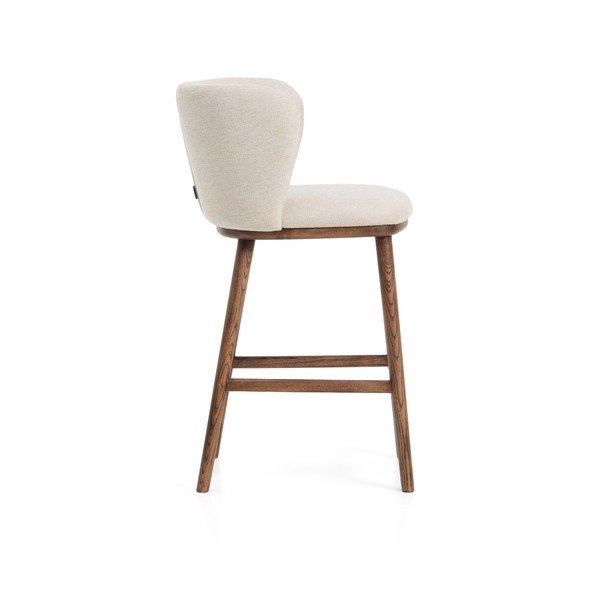 Bež oblazinjen barski stol (višina sedeža 65 cm) Ciselia – Kave Home-image-4