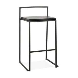 Črn barski stol Kokoon Caro Mini, višina sedeža 65 cm
