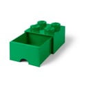 Zelena škatla za shranjevanje s predalom LEGO®