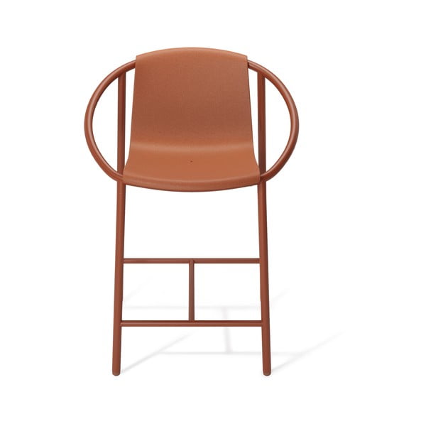 Opečnato oranžen plastičen barski stol 90 cm Ringo – Umbra
