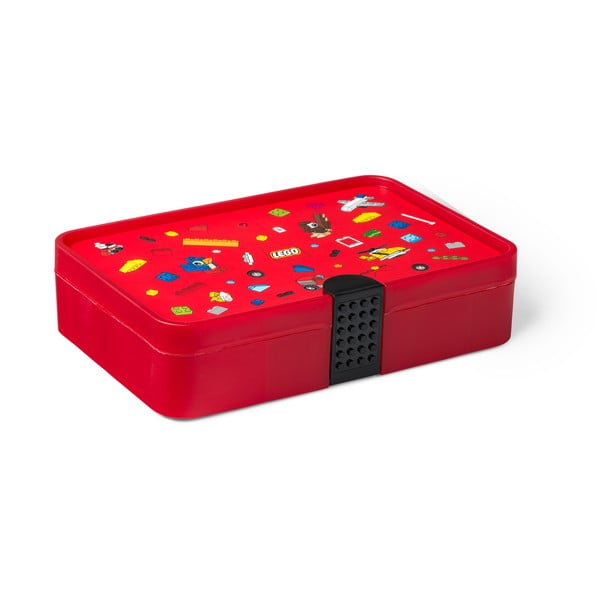 Rdeča škatla za shranjevanje s predali LEGO® Iconic