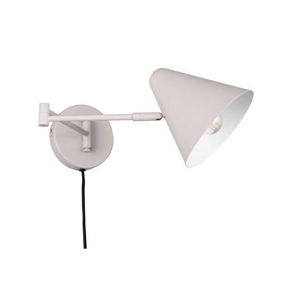 Slonokoščena stenska svetilka z upogljivo konstrukcijo z vtikačem ø 15 cm Cosima – Trio