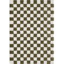 Temno zelena/kremno bela preproga 80x150 cm Grida – ESTE