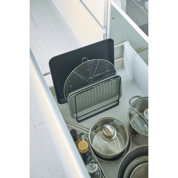 Črn kovinski organizator Yamazaki Tower-image-1