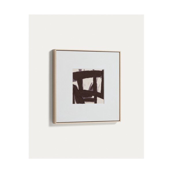 Ročno naslikana slika z okvirjem/na platnu 60x60 cm Arilan – Kave Home