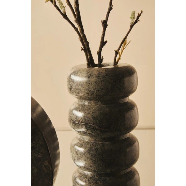 Zelena vaza iz marmorja (višina 25 cm) Fazio – Premier Housewares-image-1