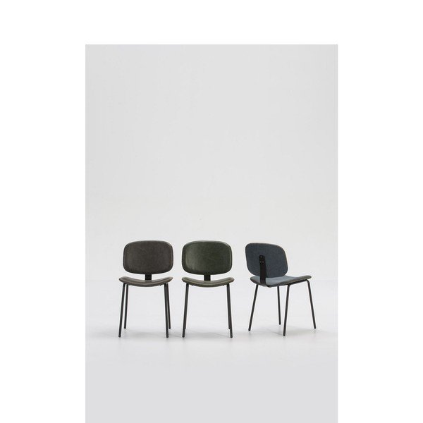 Komplet 2 sivih jedilnih stolov Marckeric Mali-image-4