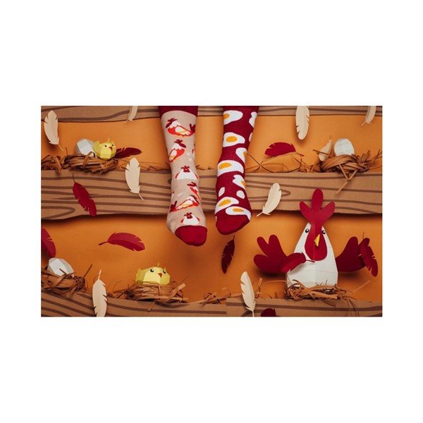 Nogavice Many Mornings Egg and Chicken, velikost 35-38-image-1