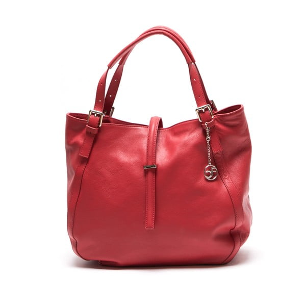 Usnjena torbica Theresa, rdeča