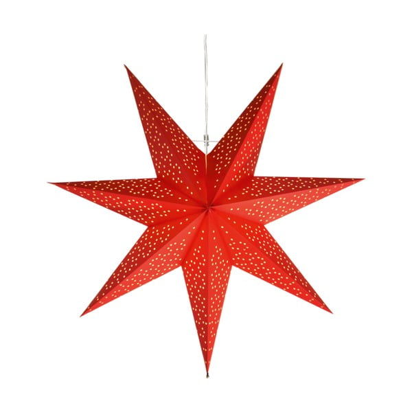 Rdeča svetlobna dekoracija Stra Trading Dot, ⌀ 54 cm