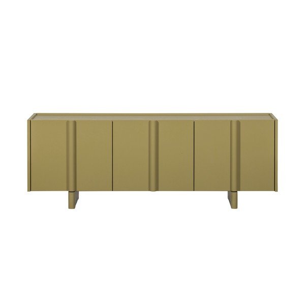 Zelena TV omarica iz masivnega bora 152x53x46 cm Basu – WOOOD