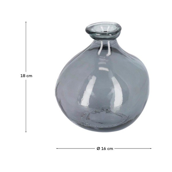 Siva vaza (višina 18 cm) Brenna – Kave Home-image-3
