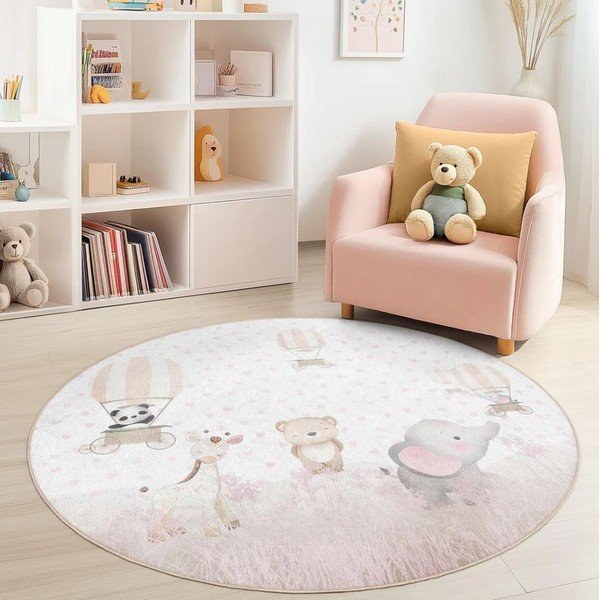 Pralna otroška preproga ø120 cm Dainty Animals – Mila Home-image-3