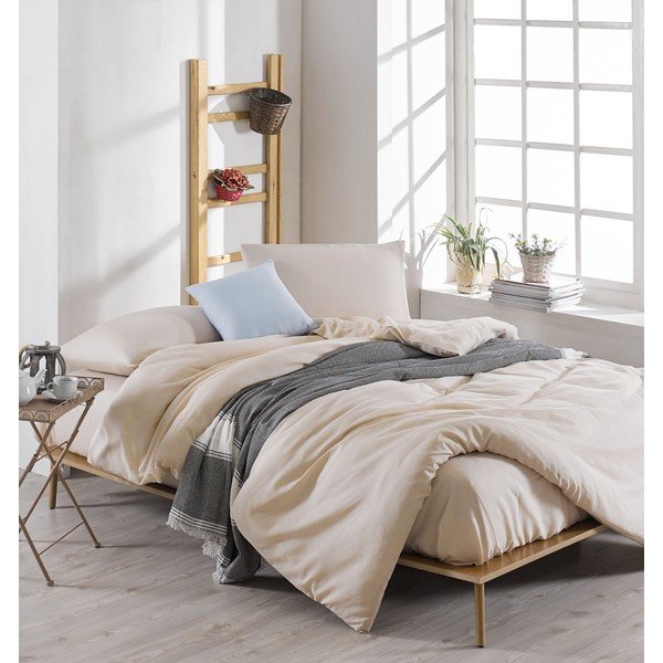 Bež posteljnina za zakonsko posteljo 200x200 cm Paint - Mijolnir-image-1