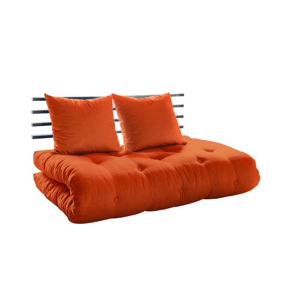 Raztegljiv kavč Karup Shin Sano Black/Orange-image-2